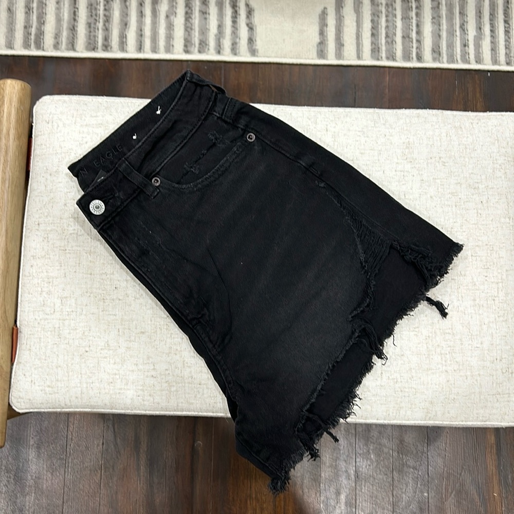 American Eagle Black Jean Shorts